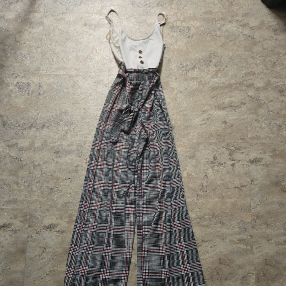 No Boundaries Plaid Full Body Suit